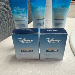 Disney Resorts Sea Salt Bath Soap and Body Lotion Set